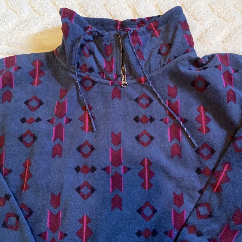 💕Eddie Bauer fleece. Aztec pattern. So cute!! NWT. Size L - Picture 2 of 8